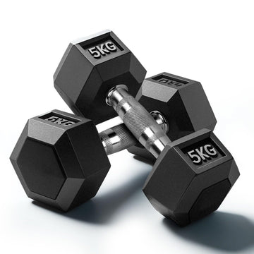 HAS Dumbbell Set 10 KG (5 KG x 2) | Dumbbells Set for Home Workout