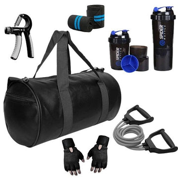 HAS  Gym Combo Pack of 6 Items for Men's & Women Leather for Workout Gym Accessories