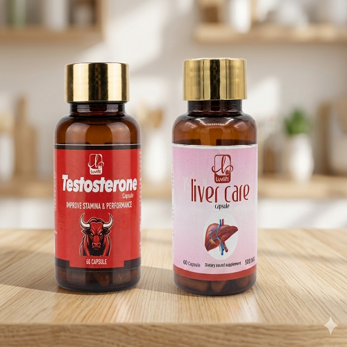 Luvfit Men Wellness Combo Testosterone  & Liver Care (60 Capsules) Pack